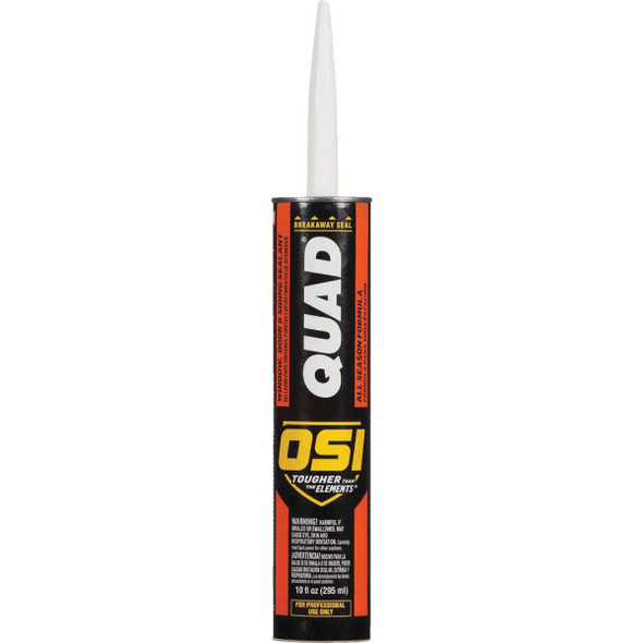 OSI QUAD 10 Oz. Window, Door & Siding Polymer Sealant, Almond 1637223