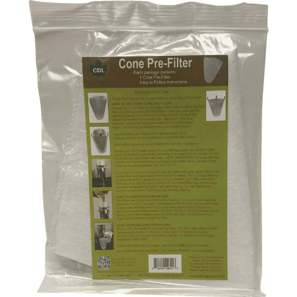 CDL Paper Pre Filter Cone 66206-1