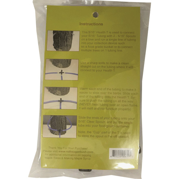CDL 5-16 In. Maple Tubing Tee (12-Pack) RSB0516T 758410