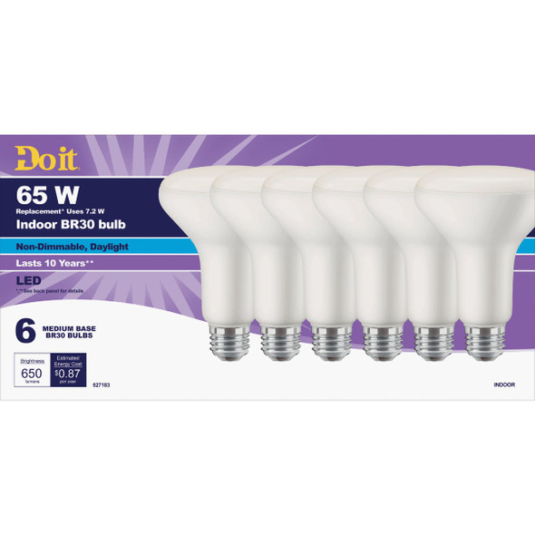 SIM Supply, Inc. 6pk 65w Dl T20 Led Bulb 362244 Pack of 2