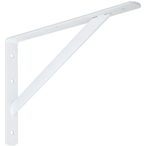 National Hardware 12 In. White Steel Super Strength Shelf Bracket N301-630