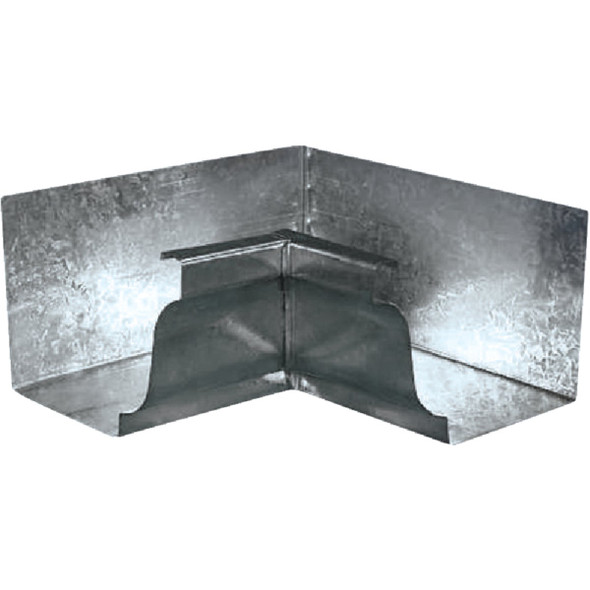 Amerimax 5 In. Galvanized Mitre Gutter Inside Corner 29201