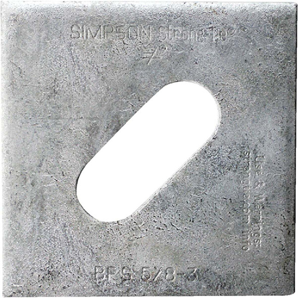 Simpson Strong-Tie 5/8x3 Sltd Bearing Plate BPS 5/8-3HDG Pack of 50
