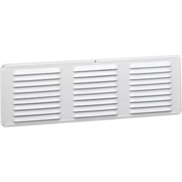 AirVent 16 In. x 6 In. White Aluminum Under Eave Vent 84215 Pack of 24