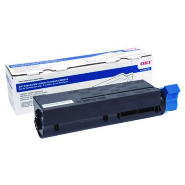 Oki® 45807105 TONER, 7,000 PAGE-YIELD, BLACK 45807105