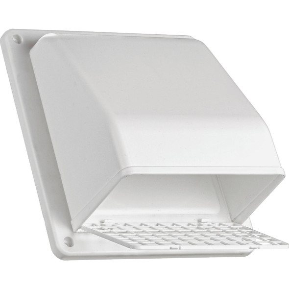 Lambro 6 In. White Plastic Wall Vent Cap Lambro 6 In. White Plastic Wall Vent Cap