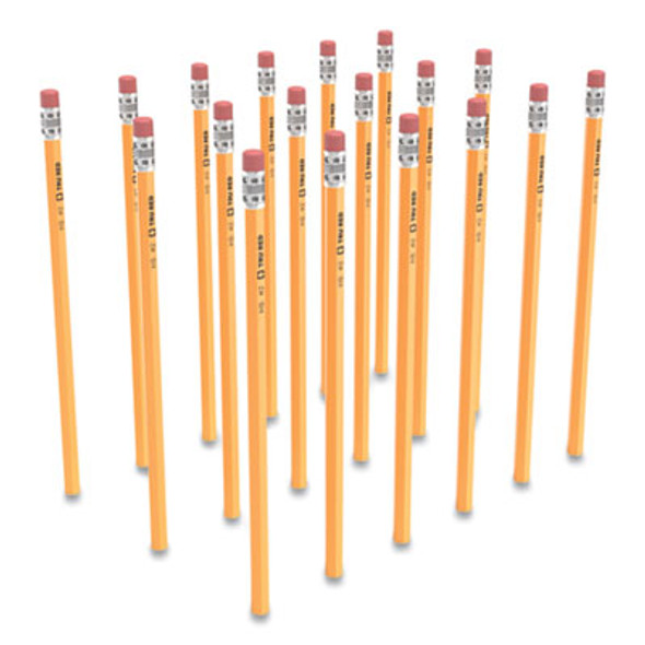 TRU RED™ WOODEN PENCIL, HB (#2), BLACK LEAD, YELLOW BARREL, 48/PACK TR58561