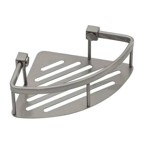 Wingits Corner Shower Basket,SS,Satin,8 in W WCONCBSN8
