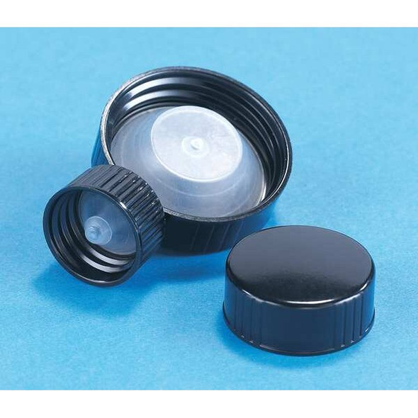 Kimble Chase Cap,28 mm Dia,Black,PK144 75205G-28400 Kimble Chase Cap,28 mm Dia,Black,PK144 75205G-28400