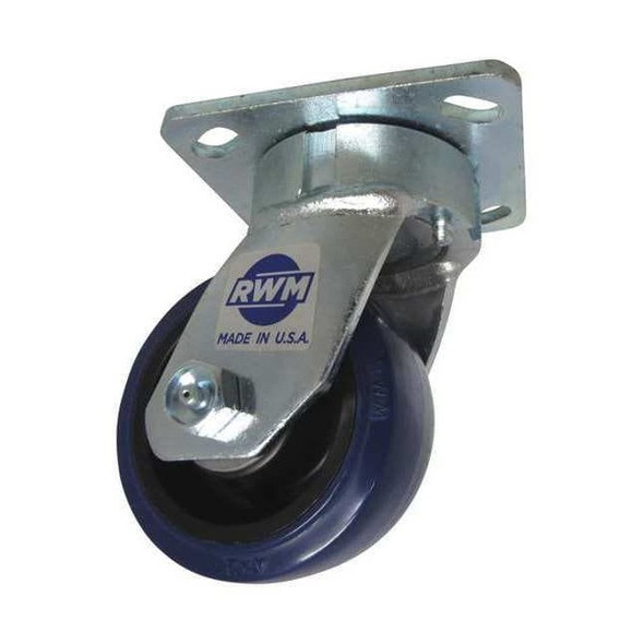 Rwm Plate Caster,Swivel,Polyurethane,5 5/8"H 65-UPR-0420-S