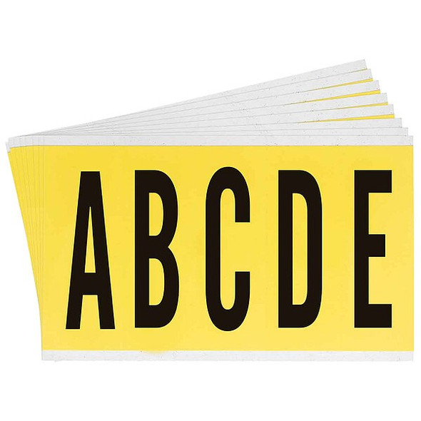 Brady Carded Letters,A Thru Z,5 In. H,PK25 3460-LTR KIT