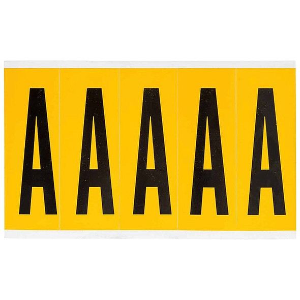 Brady Letter Label, A, 5inHx1-3/4inW, No. Cards 1 1560-A