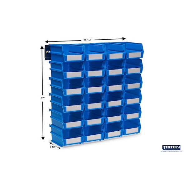 Triton Products StorageBin,5.375inL,4.125inW,Plastic 3-210BWS Triton Products StorageBin,5.375inL,4.125inW,Plastic 3-210BWS