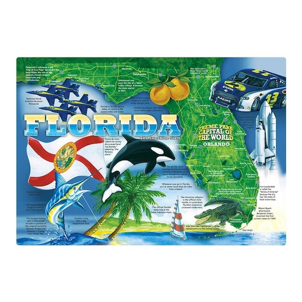 Hoffmaster 10" x 14" Florida Paper Placemats,PK1000 311110