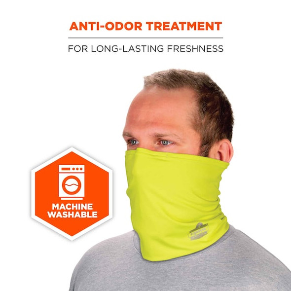 Ergodyne Hi-Vis Lime 2-Layer Cooling Multi-Band, S/M 6489