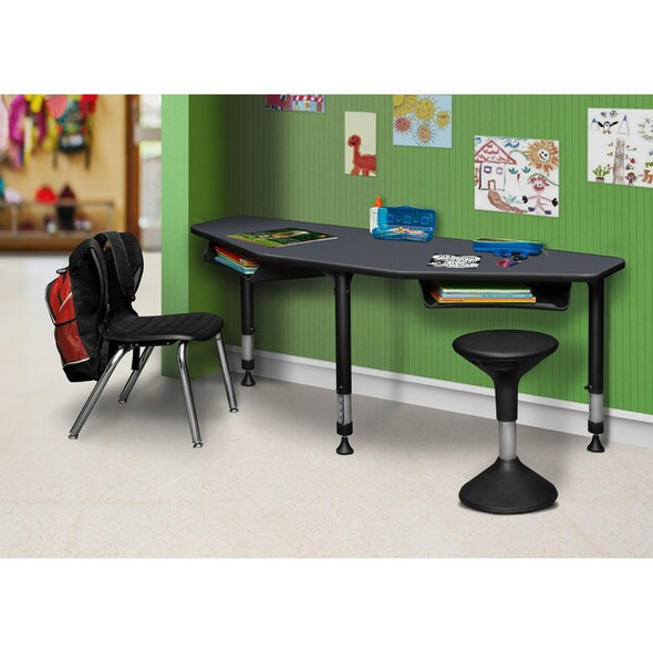 Regency I-Promise 60" 2 Student Desk,Grey IP2SD6024GY