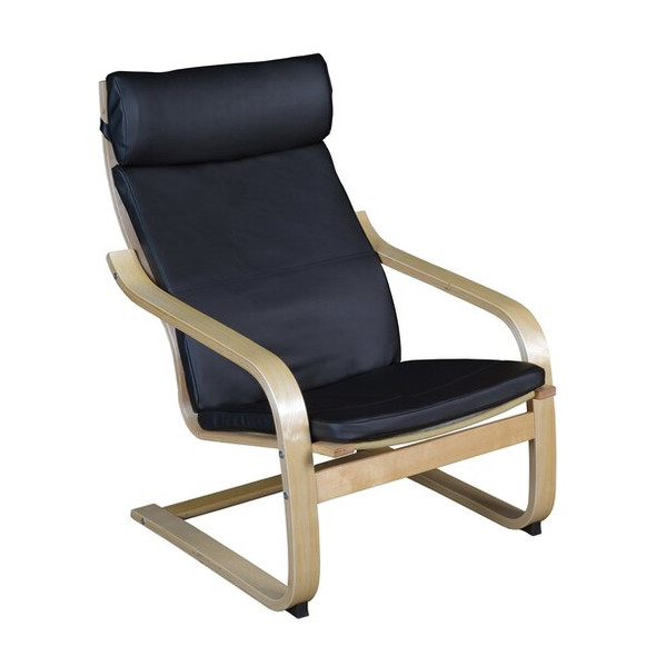 Seating > Side & Guest > Bentwood Lounge Chairs, Black Back, 26.5 W 31 L 36 H