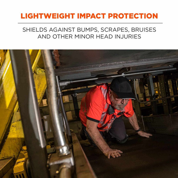 Ergodyne Standard Baseball Cap, Hat w/ Insert, Navy 8946-KIT