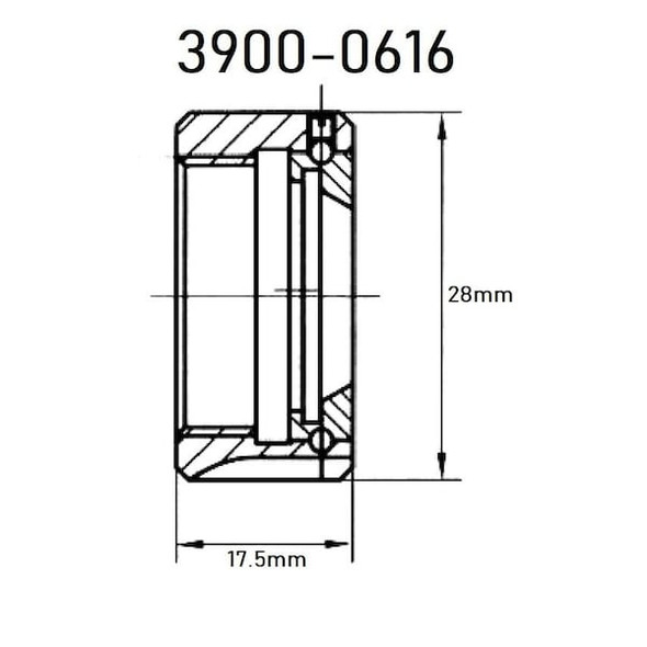 Hhip T-Type M22X1.5 Er-16 Collet Chuck Nut 3900-0616