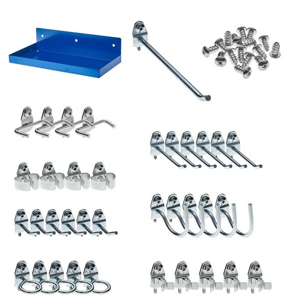 Triton Products Pegboard Shelf Kit,Steel,36pcs.DuraHooks 76126-36 Triton Products Pegboard Shelf Kit,Steel,36pcs.DuraHooks 76126-36