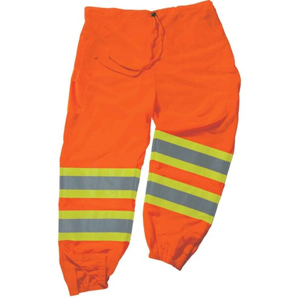 Ergodyne L-XL Class E Two-Tone Pants, Orange 8911
