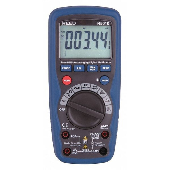 Reed Instruments TRMS Waterproof Digital Multimeter R5010