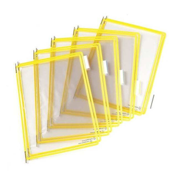 Tarifold Pivoting Pockets,Yellow,PK10 P040