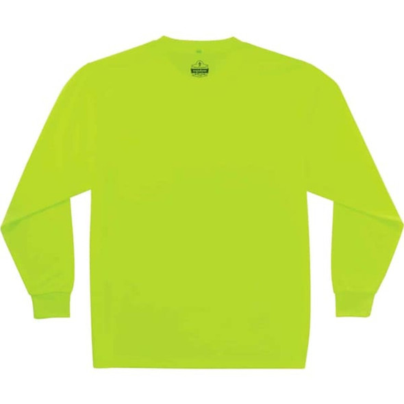 Ergodyne Long Sleeve TShirt,Lime,NonCertified,4XL, Polyester, Lime, 4XL 8091