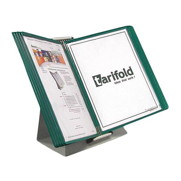 Tarifold Document Desk Display Unit,10 Green Pock D251