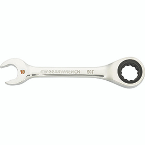 10mm 90-Tooth 12 Point Stubby Combination Ratcheting Wrench 86840