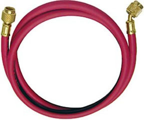 72" Red R134a Hose with 1/2" Acme-F and 14mm-M Auto A/C Fittings 84723