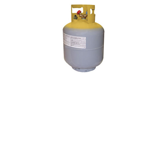 Yellow/Gray 1/2” ACME 50 lb. D.O.T-Approved Recovery Cylinder with Float Switch 66011