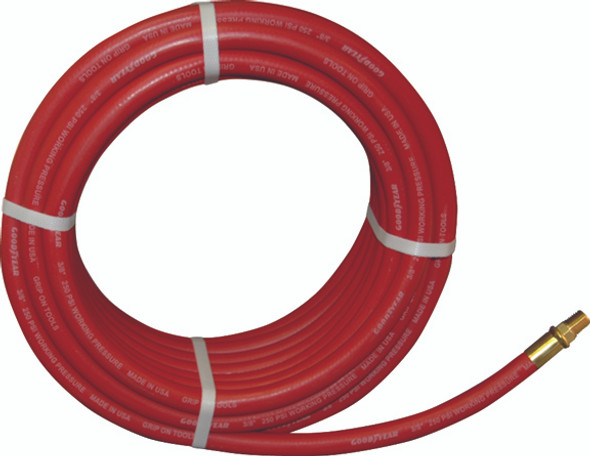3/8" x 25' GoodYear Two-Braid Rubber Air Hose 8150