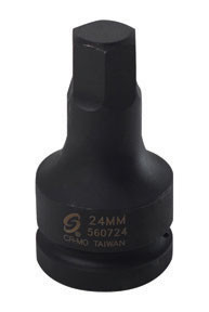 1" Dr Hex Dr Impact Socket, 24mm 560724