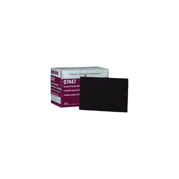 Scotch-Brite Hand Pad 7447, HP-HP, A/O Very Fine, Maroon, 6 in x 9 in 7447