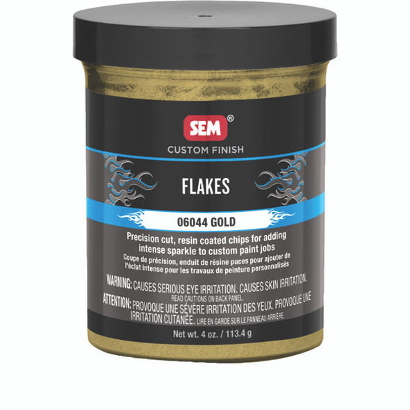 Gold Custom Finish Flakes, 4 oz. Jar 6044