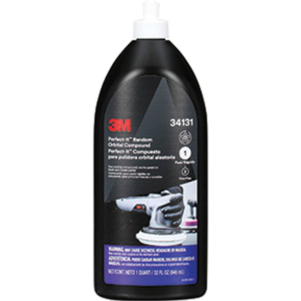 3M Perfect-It Random Orbital Compound 34131, 1 Quart (32 fl oz/946 mL), 6/Case 34131