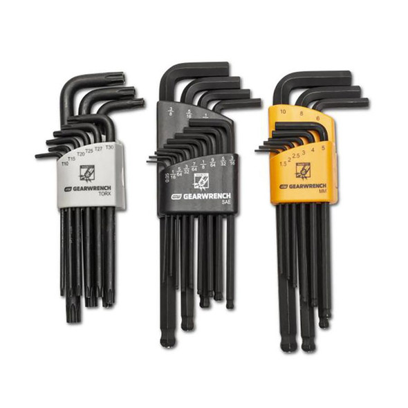 31 Piece Magnetic Long Ball End SAE/Metric/Torx Hex Key Set 83527