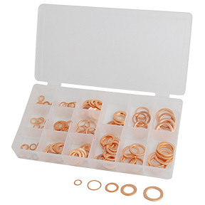 Copper Washer Metric Assortment, 125 Pc 342
