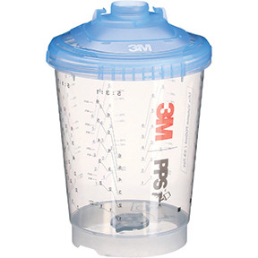 3M PPS SERIES 2.0 VENTED SPRAY CUP KIT 26163, STANDARD (23.7 FL OZ,700 ML), 125 MICRON FILTER, 50/KT 26163