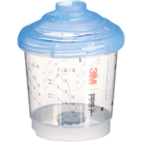 3M PPS SERIES 2.0 VENTED SPRAY CUP KIT 26261, MINI (8.5 FL OZ, 250ML), 200 MICRON FILTER, 50/KIT 26261