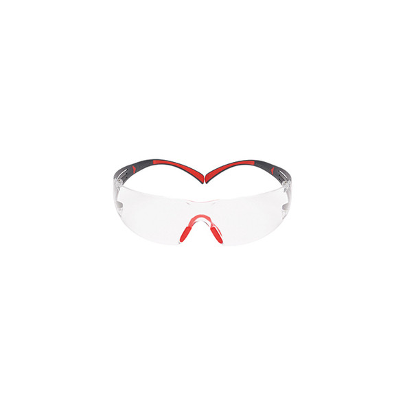 3M SecureFit Safety Glasses SF401SGAF-RED Red/Gray Clear Scotchgard Anti-fog Lens 20 EA/Case SF401SGAF-RED