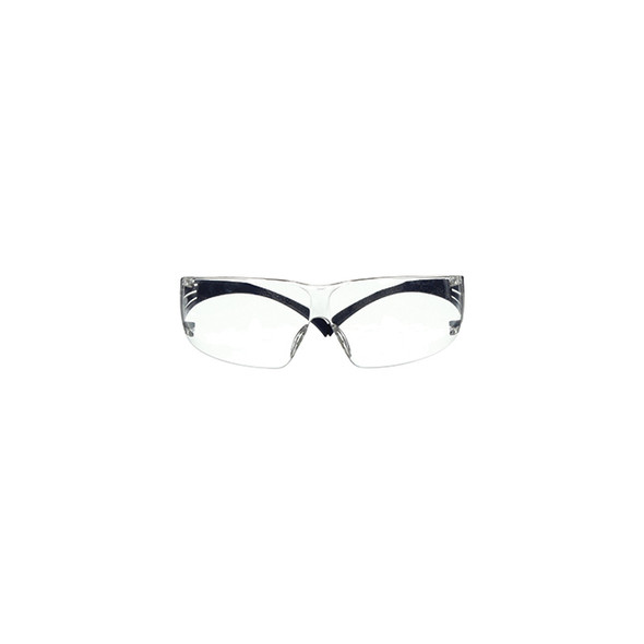 3M 200 Series SF201SGAF-BLU Blue Temples Clear Scotchgard Anti-Fog Lens 20 ea/Case SF201SGAF