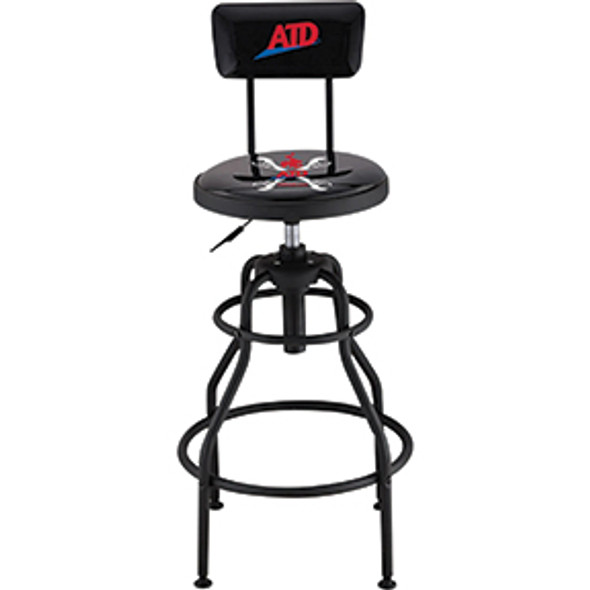 Swivel Shop Stool w/ Backrest 81075