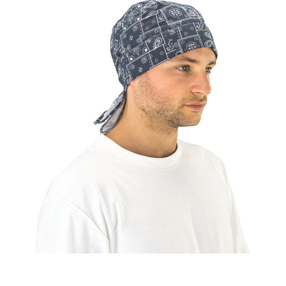ThermaSure Cooling Blue Paisley Skull Cap 7303-02