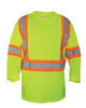 Hi-Viz Class 2 Long Sleeve T-Shirt, Yellow, Large 690-1609