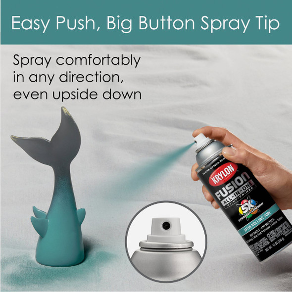 Krylon Fusion All-In-One 12 Oz. Satin Spray Paint, Rolling Surf