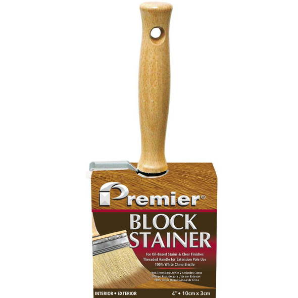 Premier 4 In. Professional Bristle Block Stain Brush B200-40