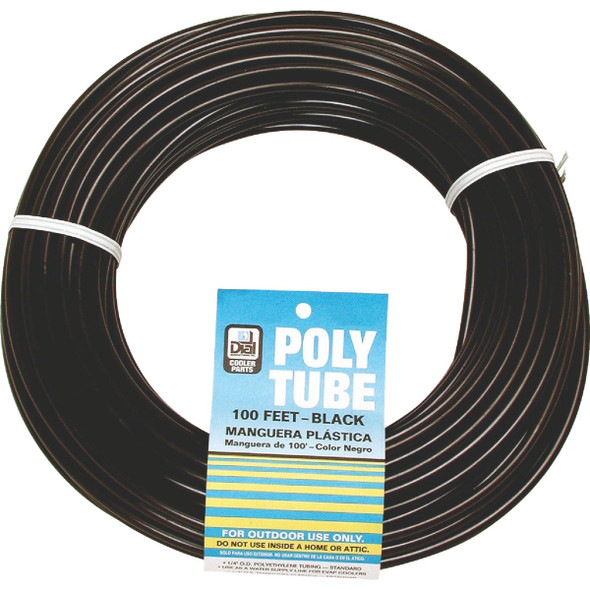 Dial 1/4 In. OD x 100 Ft. L Black Poly Tubing 4321