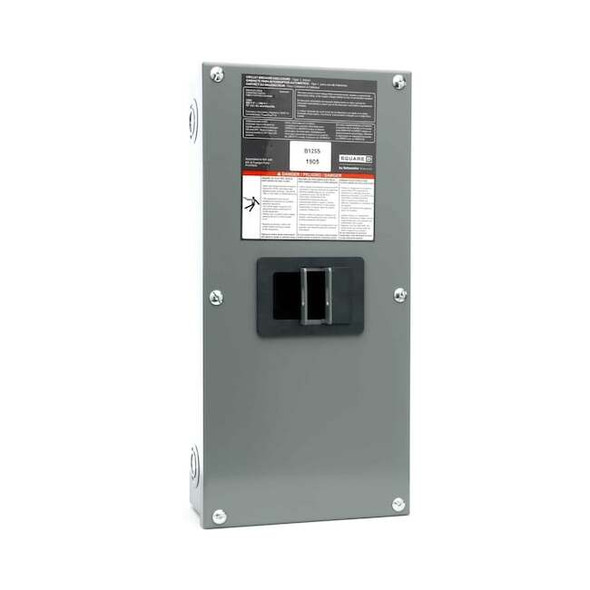 Square D Circuit Breaker Enclosure, BS, 3 Spaces, 125A B125S